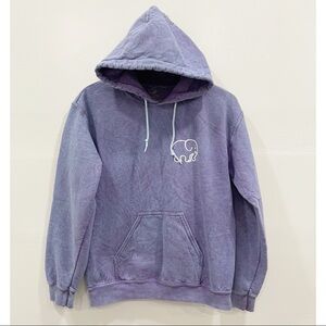 Ivory Ella Purple Tie dye Hoodie Sweatshirt Cotton